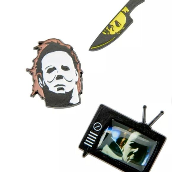 Miramax Halloween The Curse Of Michael Myers Enamel Pin Set - Picture 2 of 5